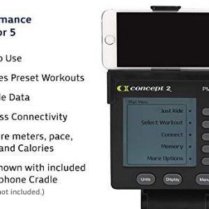 Concept2 BikeErg 2900 Stationary Exercise Bike | PM5 Monitor, Adjustable Air Resistance for Exercise, Conditioning and Strength Training | Commercial and Home Use