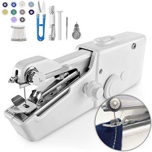 29 PCS Handheld Sewing Machine, Stitch Sew Quick Portable Mending Machine, Electric Handy Sewing Machine, for Beginners Sewing Clothes Fabric Curtain DIY Pet Cloth
