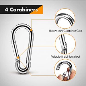 Kphico Double D Handle Cable Attachment, V Bar Cable Attachment with 2 Gym Handles&4 Snap Hooks, Close Grip Row Gym Handles, Weight Machine Accessories Cable Bar for Gym