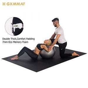 GXMMAT Extra Large Yoga Mat 6'x8'x7mm, Thick Workout Mats for Home Gym Flooring, Non-Slip Quick Resilient Barefoot Exercise Mat, Non Toxic Ultra Comfortable Cardio Mat for Pilates, Stretching, Fitness