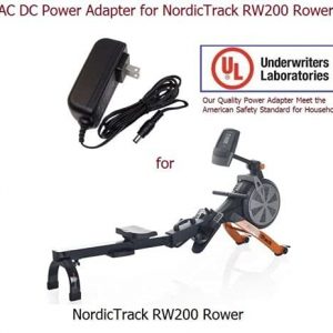 AC Power Supply Replacement Adapter, Compatible with NordicTrack RW200 Rower Body Workout Fitness Equipment