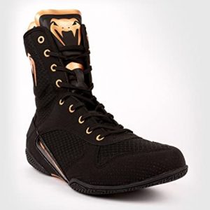 Venum Elite Boxing Shoes Black/Bronze - 10