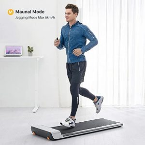 WalkingPad Folding Treadmill, Ultra Slim Foldable Treadmill Smart Fold Walking Pad Portable Safety Non Holder Gym and Running Device P1 Grey 0.5-3.72MPH