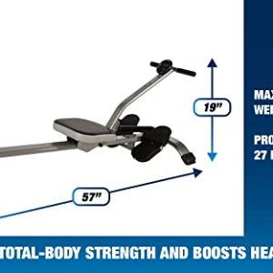 Stamina Rowing Exercise Machine - Smart Workout App, No Subscription Required - Foldable