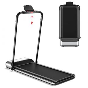 GOPLUS Ultra-Thin Electric Folding Treadmill, Installation-Free Design, Low Noise, Walking Jogging Machine, Superfit Treadmill for Home Use