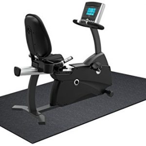 BalanceFrom High Density Treadmill Exercise Bike Equipment Mat, 3 x 6.5-ft, Regular, Color-Black