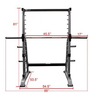 Valor Fitness BE-11 Smith Machine with Olympic Plate Storage Pegs