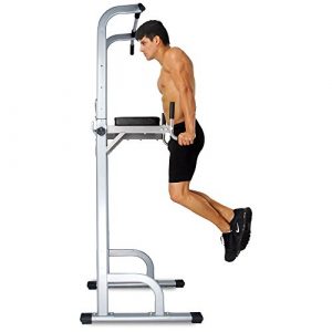Ainfox Power Tower, Capacity 550 Lbs Pull Up Bar Tower Dip Stands Fitness Gym Office