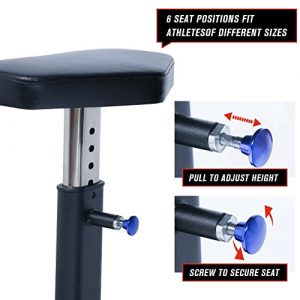 RitFit Preacher Curl Bench Adjustable for Arm Curling Training, Isolated Barbell Dumbbell Bicep Curl Machine for Commercial & Home Gym (Preacher Curl Bench)