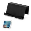 Universal Wide Tablet Wall Mount Dock Holder for iPad Air Mini & Pro, Galaxy Tab Note, Surface & iPhone, eBooks, Kindle, Pixel & More, Stick On 3M VHB, No Screws, TM03 by Brainwavz (Black)