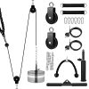 XonyiCos Fitness Cable Pulley System, Gym LAT and Lift Pulldown Machine Attachments, Home Workouts Equipments for Biceps Triceps Shoulder Arm Curl Forearm Muscle Strength Exercise