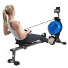 Sunny Health & Fitness Hydro+ Dual Resistance Magnetic Water Rowing Machine