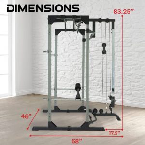 Fitness Reality 810XLT Super Max Power Cage | Optional Lat Pull-down Attachment and Adjustable Leg Hold-down | Lat Pull-down Attachment Only