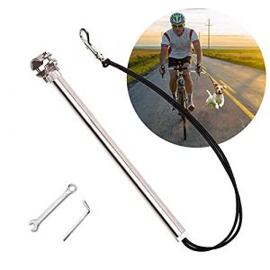 Dog Bike Leash Hands Free , Dog Leash for Bike Riding Attachment Retractable Bicycle Exerciser for Medium Dog