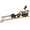 Wooden Water Rower Rowing Machine Foldable Rower Machine for Home Use Water Resistance Wood Rower Exercise Machine