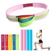NEWFLAG Resistance Band with Anti-Curling Protective Sleeve for Women, Latex Workout Bands to Exercise Butt, Legs at Home or Gym