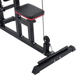 VKEKIEO Home Gym LAT Pull Down Machine Low Bar Cable Fitness for Home Sports, Training Weight, Ship from US(48x24x76.5in)