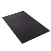FitDesk Protective Floor Mat - High Density PVC Construction Material for Heavy Equipment like Bikes - No Bleeding on Carpets - Lightweight and Easy to Roll Up Gym Mat - Surface Area 48" by 27", Black