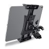 MECO Tablet Holder Mount, iPad Mount, Phone iPad Holder Stand for Spinning Bike, Microphone Stand, Bicycle, Motorcycle, Treadmill, Fit for iPad Pro/Air/Mini,Samsung, iPhones, Tablets 4.7-12.9"