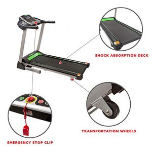 Fitness Avenue Treadmill with Automatic Incline and Bluetooth Speakers by Sunny Health & Fitness