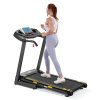 Auto Incline Treadmill Folding Treadmill Electric Treadmill for HomeWorkout Running Machine with 12-Level Automatic Incline Adjustment & Pre-Set Training Programs Large LCD Display
