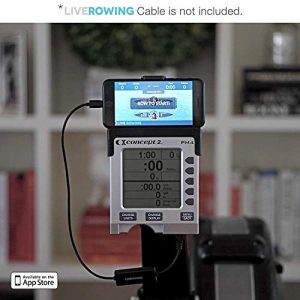 LiveRowing Concept 2 Rowing Machine Smartphone Holder with Fitness App - Fits Most iPhones and iPods - Holds Your Smartphone While on Your Erg Machine