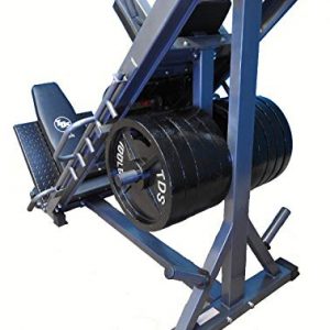 TDS 4-Way Hip Sled to use as Leg Press, HACK Squat, Calf Raise to give a Full Lower Body Workout Unit has DLX. Pads, Wide Adj. Deck Plates, 8 Wheels for Flawless Movement
