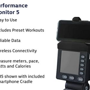 Concept2 Model D Indoor Rowing Machine with Seat Cushion and Phone Holder