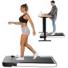 ANCHEER 2 in 1 Under Desk Treadmill, 2.25HP Electric Folding Treadmill with LCD Touch Display and Remote Control for Home & Office