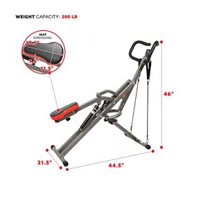 Sunny Health & Fitness Row-N-Ride PRO Squat Assist Trainer - SF-A020052 (Renewed)