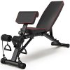 GIKPAL Weight Bench - 2022 Version Adjustable Workout Bench Press for Full Body Strength Training, 600 lbs Capacity Heavy Duty Exercise Sit Up Incline Decline Flat Bench