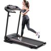 Home Foldable Treadmill with Incline, Folding Treadmill for Home Workout, Electric Walking Treadmill Machine 5" LCD Screen 250 LB Capacity MP3