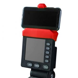 Phone Holder Made for PM5 Monitors of Rowing Machine, SkiErg and BikeErg - Silicone Fitness Products (Red)