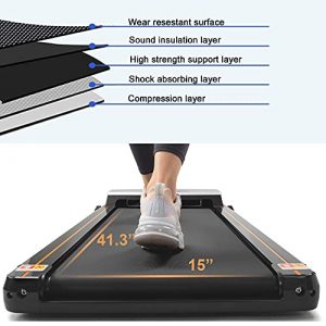 Treadmill Under Desk Treadmill 2.5HP Portable Walking Treadmill for Home,Silent Operation, Suitable for Home,Office,Gym Aerobic Exercise
