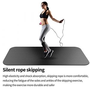 Large Exercise Mat 7'x3.2' ,Exercise Equipment Mat,Treadmill Mat, Exercise Bike Mat, Workout Mats for Home Gym Mats Gym Flooring Rubber Workout Mat Fitness Mat Large Yoga Mat Cardio Mat for Weightlifting, Jump Rope, MMA, Stretch, Plyo, Pilates, Non-Slip