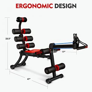 MBB 22 in 1 Wonder Master Core & Abdominal Workout Chair,Foldable & Adjustable Rowing Machine,22 Ways to Exercise,Fitness Equipment for Home Gym Sports