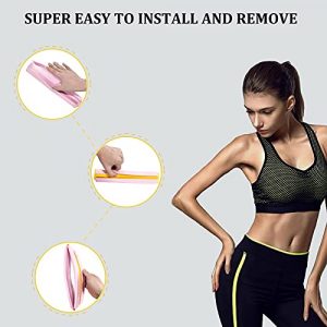 NEWFLAG Resistance Band with Anti-Curling Protective Sleeve for Women, Latex Workout Bands to Exercise Butt, Legs at Home or Gym