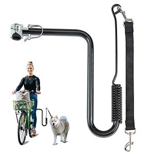 Hands Free Dog Leash Bicycle Attachment Kit with Safety Impact Absorbing System, Dog Exerciser for Outdoor Walking and Running, Prevent The Dog Depression, Universal Fit for Bicycle, 19.7 Inch Leash