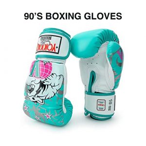 YOKKAO Design Muay Thai 90's Boxing Gloves, 14 oz - Island