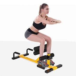 Goplus 3-in-1 Multifunctional Squat Machine Deep Sissy Squat & Leg Exercise Squat for Home Gym Fitness Equipment