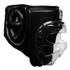 Title Boxing Faceshield No-Contact Headgear 2.0, Black, Large