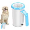 Dog Paw Cleaner, 3D Silicone Pet Foot Washer, Two-way Rotation & 360 Degree Deep Cleaning, Portable Cleaning Cup with Handle for Large, Medium Dogs, Safe and Water Resistant