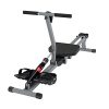 DlandHome Rowing Machine, Full Body Stamina Exercise Power Rower with 12 Level Adjustable Resistance Workout Fitness Training Equipment, YKTH-PM-B