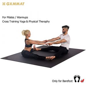 GXMMAT Extra Large Yoga Mat 6'x8'x7mm, Thick Workout Mats for Home Gym Flooring, Non-Slip Quick Resilient Barefoot Exercise Mat, Non Toxic Ultra Comfortable Cardio Mat for Pilates, Stretching, Fitness
