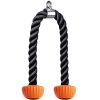 SELEWARE Tricep Rope Cable Machines Attachments for Gym, Universal Tricep Pull Down Rope with Soft Rubber Ends, Heavy Duty Exercise Rope for Triceps Biceps Back Shoulders (Orange, 36")