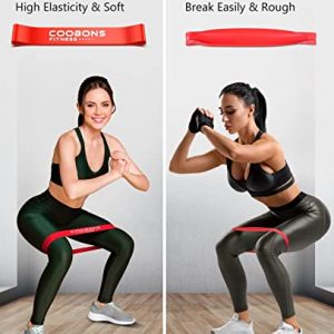 Resistance Bands for Women and Men - Exercise Loop Bands for Yoga, Pilates, Rehab, Fitness and Home Workout, Strength Bands for Booty (40LBS)