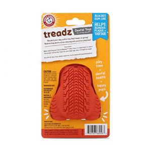Arm & Hammer for Pets Super Treadz Mini Gorilla Dental Chew Toy for Dogs | Dog Dental Chew Toys Reduce Plaque & Tartar Buildup Without Brushing | for Dogs up to 25 Lbs