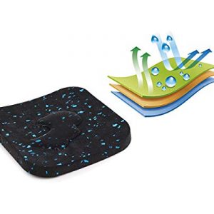 DS. DISTINCTIVE STYLE Treadmill Mat 4 Pieces Exercise Equipment Mats Shock Absorbing Rubber Treadmill Pads for Carpet or Floor Protection