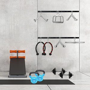 A2ZCARE LAT Pulldown Cable Machine Attachment with Multi-Option: V-Handle, Tricep Rope, V-Shaped Press Down Bar and Rotating Bar (V-Handle with Rotation)