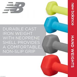 New Balance Dumbbells Hand Weights (Single) - Neoprene Exercise & Fitness Dumbbell for Home Gym Equipment Workouts Strength Training Free Weights for Women, Men (10 Pound), 10lb